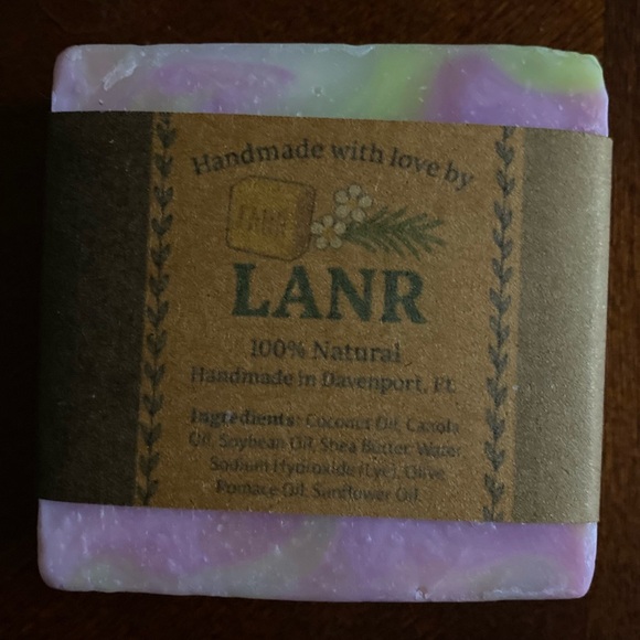 Pink and Green Body Handmade Natural Soaps - Tie Dye - Picture 2 of 4